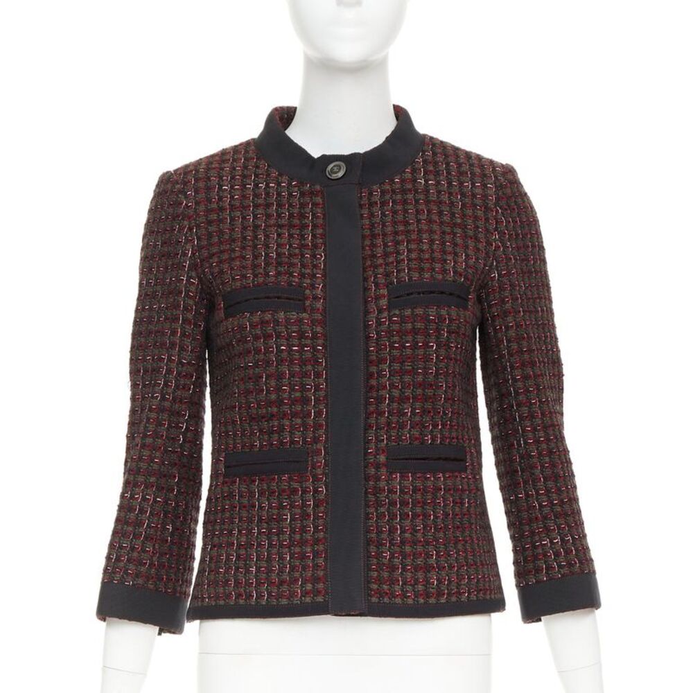 Chanel 2015 Wool Tweed 4 Pocket Jacket